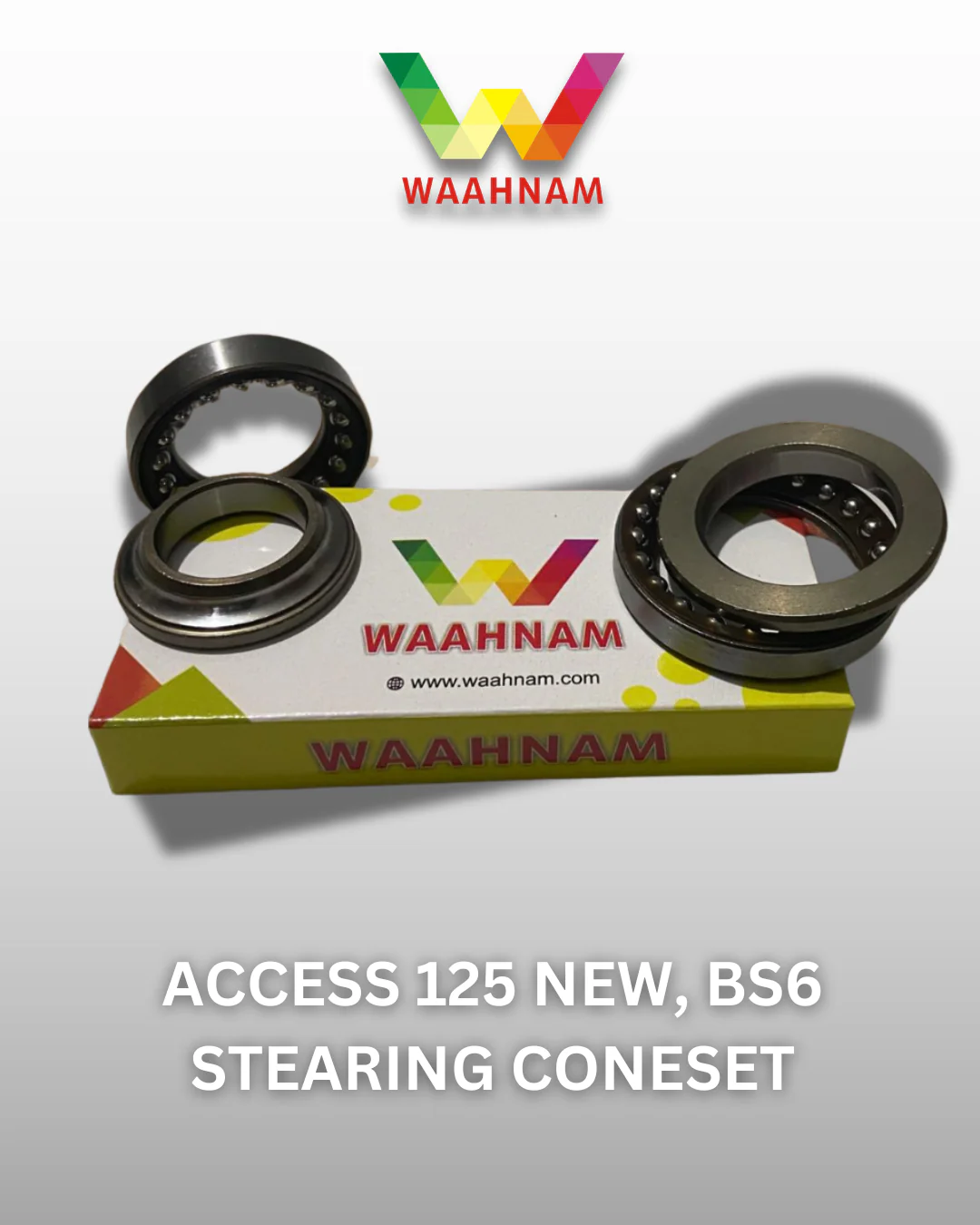 Access 125 New BS6 Steering Cone Set (2set)