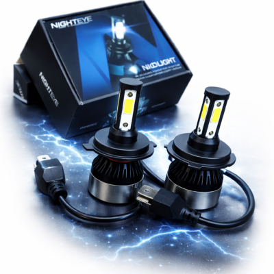 Nighteye LED Headlight Bulb – Super Bright Motorcycle & Car LED Lamp