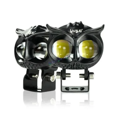 Owl Shape LED Fog Lights – Dual Lens High-Intensity Beam for Motorcycles 1 Pair (2 Pieces)