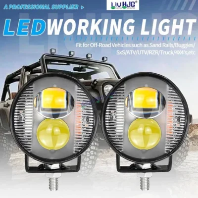 HJG 2 LED Round Strobe set of 2pc