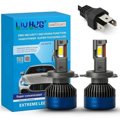 LIU HJG High Power LED Headlight – 300W (Set of 2)